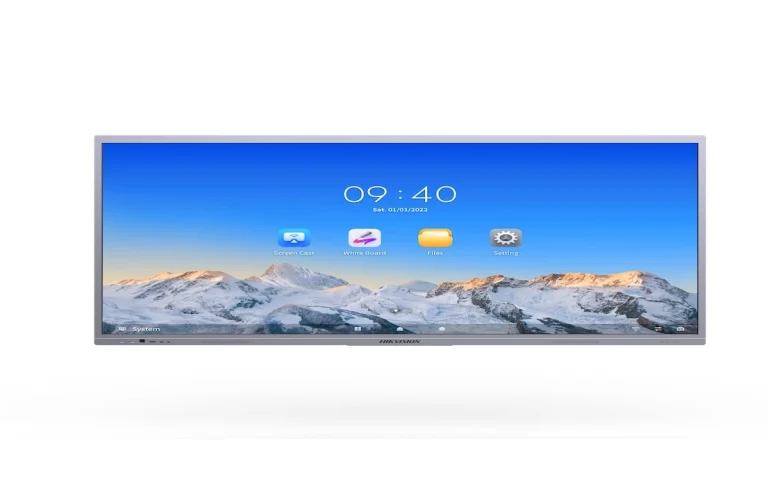 Interactive flat panel display