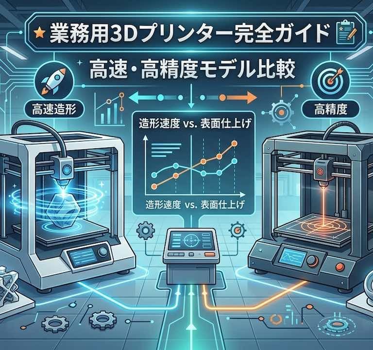業務用3Dプリンター完全ガイド | 高速・高精度モデル比較