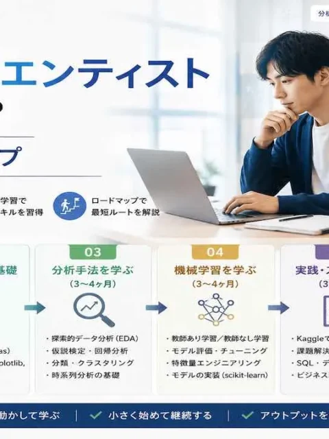 データサイエンティストになるには？学習ロードマップ