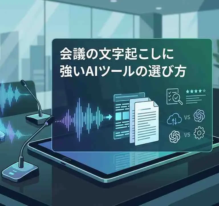 会議文字起こしAIの選び方|ツール比較と精度ガイド