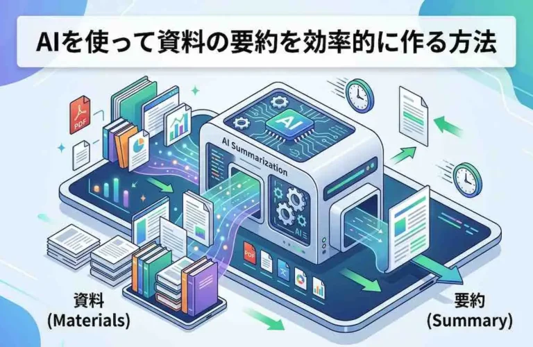 AIを使って資料の要約を効率的に作る方法